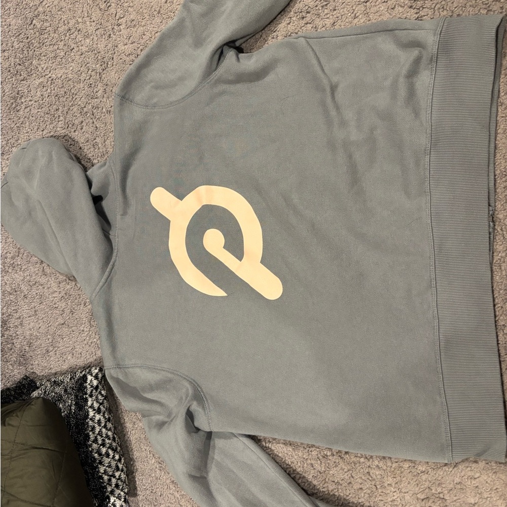 Gray Hoodie with Cream Logo